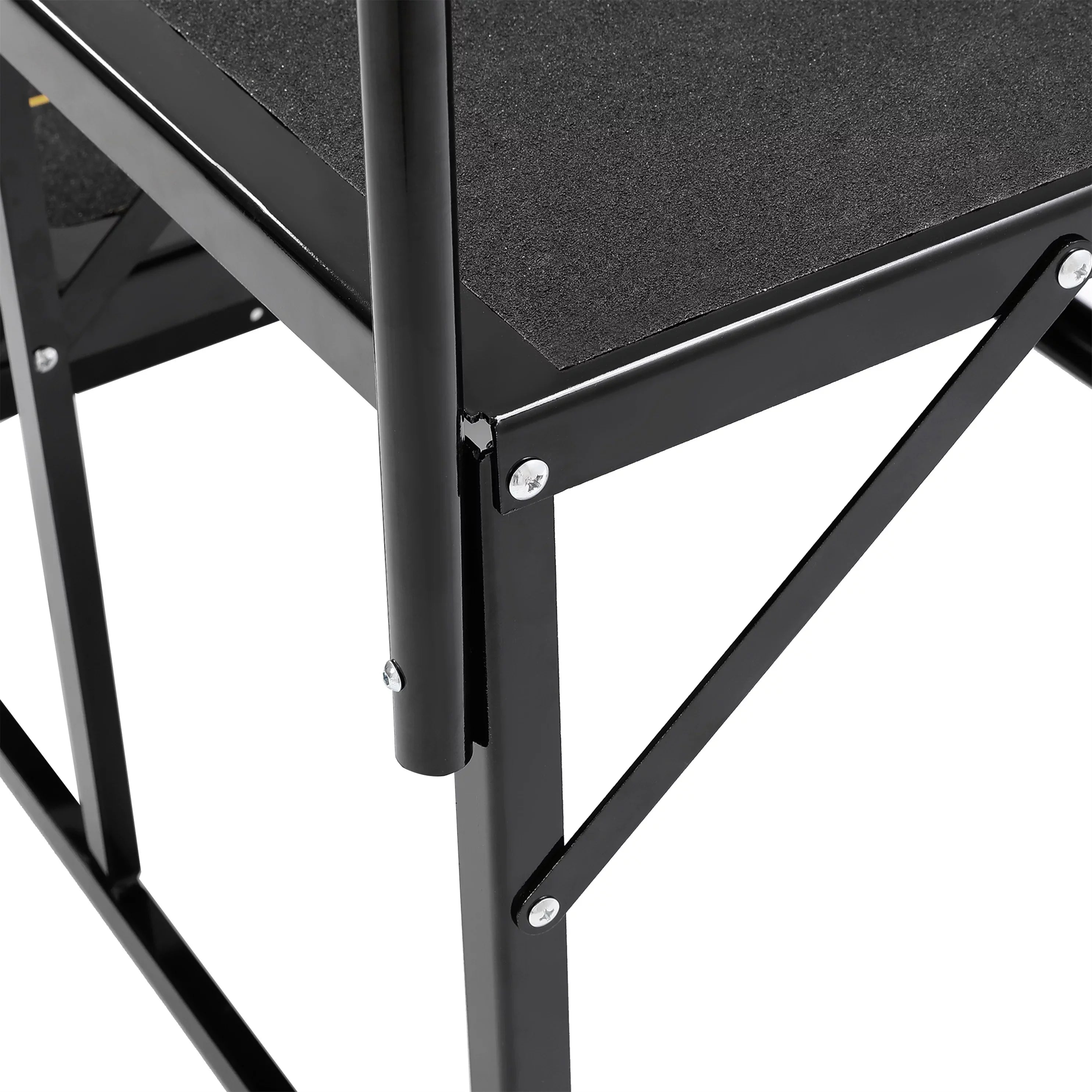 Universal 3 Steps Stairs Steel for  Travel Trailer Camper Trailer W/ Side Load Hand-railing Armrest Hand Rail