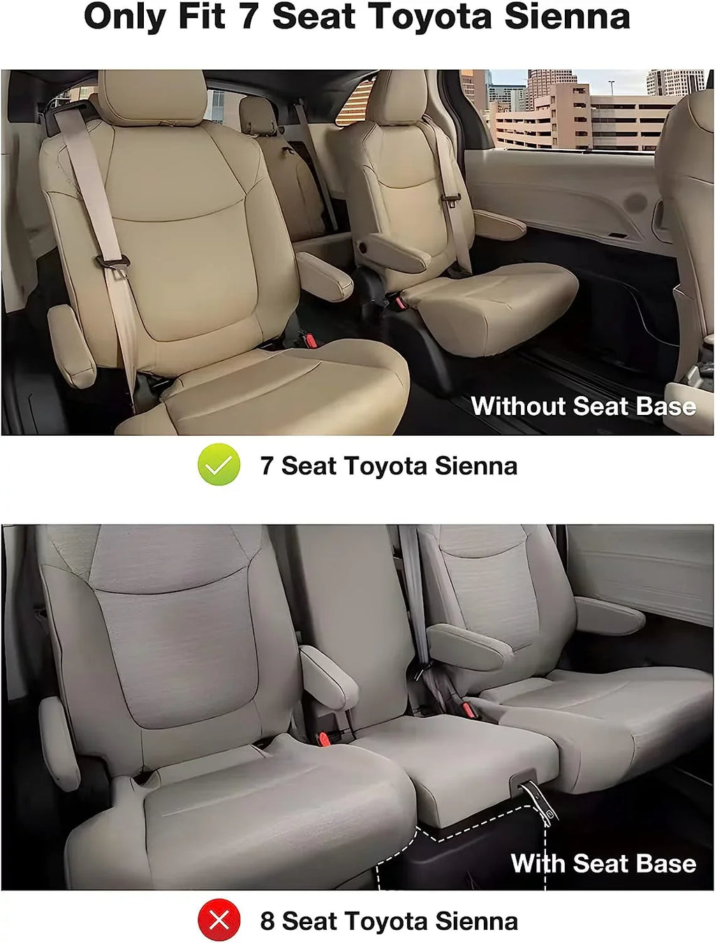 3W Floor Mats for 2021-2024 Toyota Sienna 7 Seat Car Floor Liner fit Sienna 7 seat  All weather
