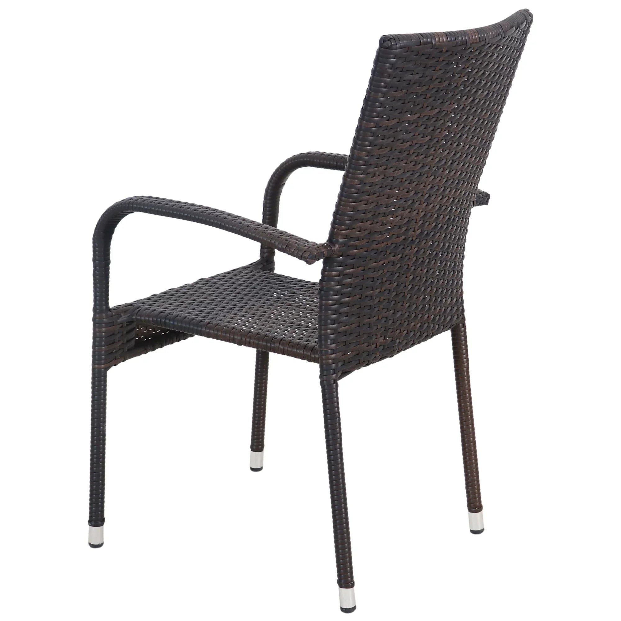 Northlight 5-Piece Venice Brown Woven Resin Wicker Outdoor Patio Dining Set