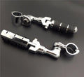 '- Chrome Regular Footrest Foot Pegs with 1 1/4" Short Angled Adjustable Clamps For Harley Davidson Sportster 883  1200/Triumph Rocket/Kawasaki Vulcan VN400 VN900