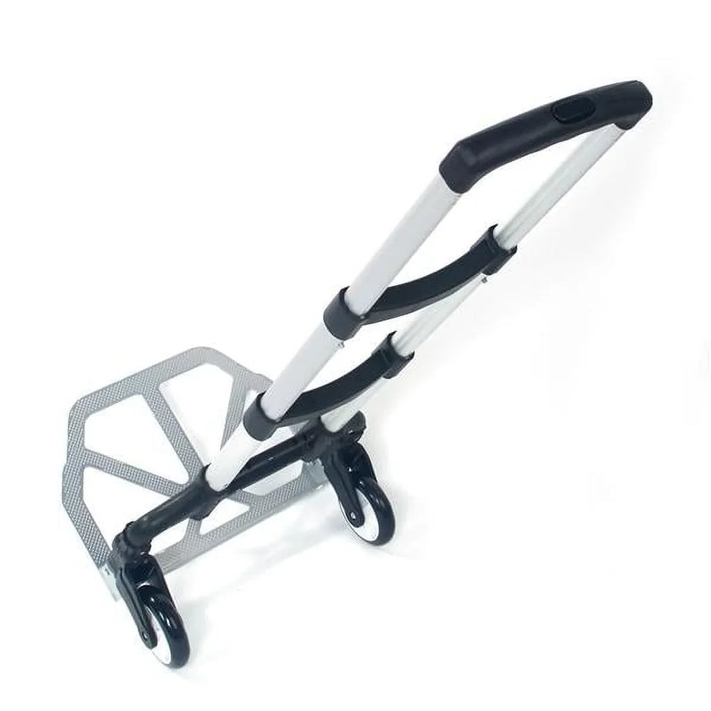 Portable foldable telescopic trolley trolley luggage cart black Portable Folding Collapsible Aluminum Cart Dolly Push Truck Trolley Black