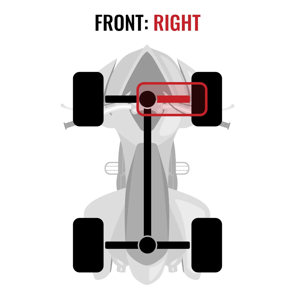 Sixity  Front Right Axle compatible with Polaris Ranger 1000 2015 - R15RTAD1AA   4X4