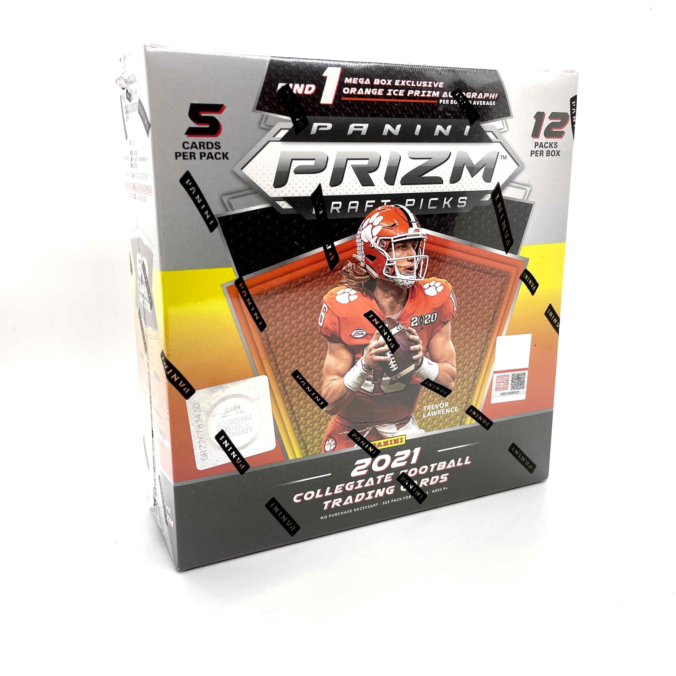 2021 Panini Prizm Draft Picks Collegiate Football Trading Cards- 60 Cards +1 Autograph
