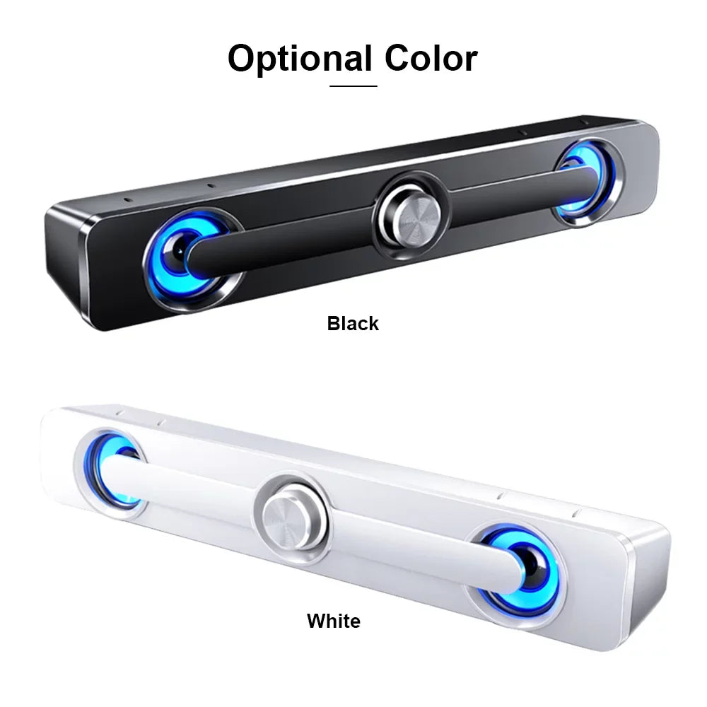 GoolRC V-111 Computer Speaker  Wired Powerful Bar Stereo Subwoofer Bass Speaker Surround Sound Box for  Laptop Phone Tablet MP3 MP4