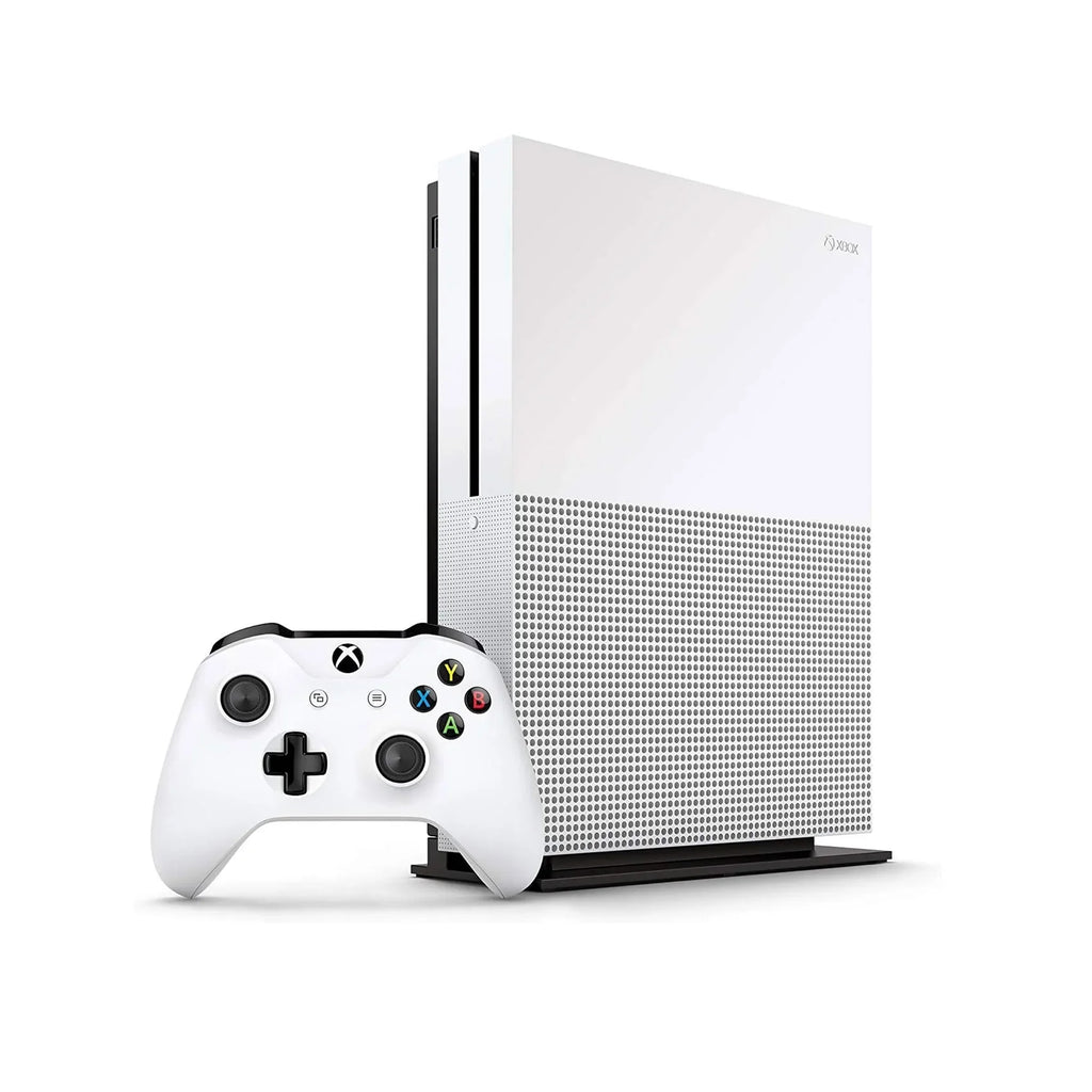 Microsoft Xbox One S 500GB with 2 Controller, 4K Ultra  White with   Cleaning Kit Headset Bundle Like New