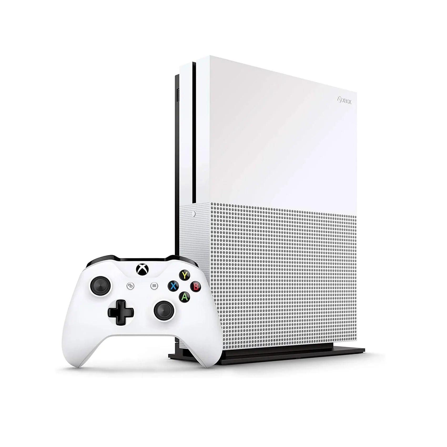 Microsoft Xbox One S 500GB with 2 Controller, 4K Ultra  White with   Cleaning Kit Headset Bundle Like New
