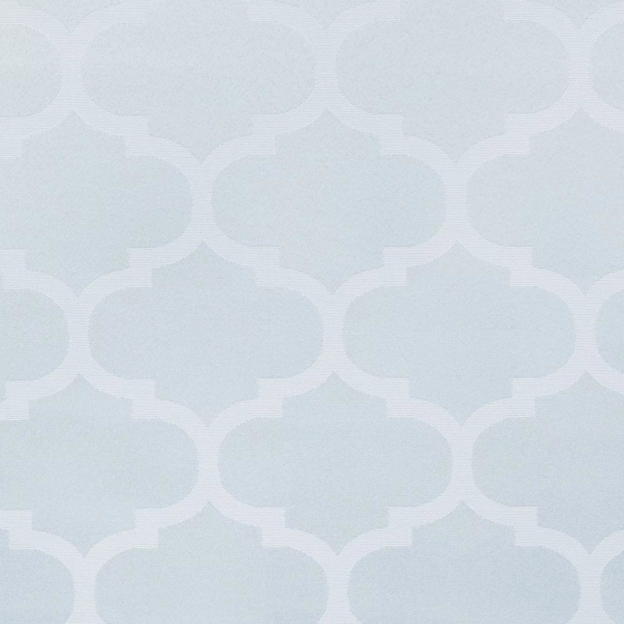 Exclusive Home Montague Trellis Total Blackout Roman Shade, 34"x64", Silver