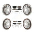 Transit Auto - Front Rear Coated Disc Brake Rotors And Ceramic Pads Kit For 2016-2022 Mazda -9 -100728