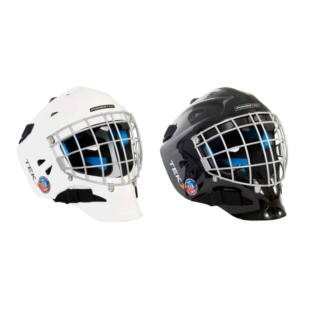 PowerTek V3.0  Ice Hockey Goalie Helmet with Cage Mask,  Approved - Senior