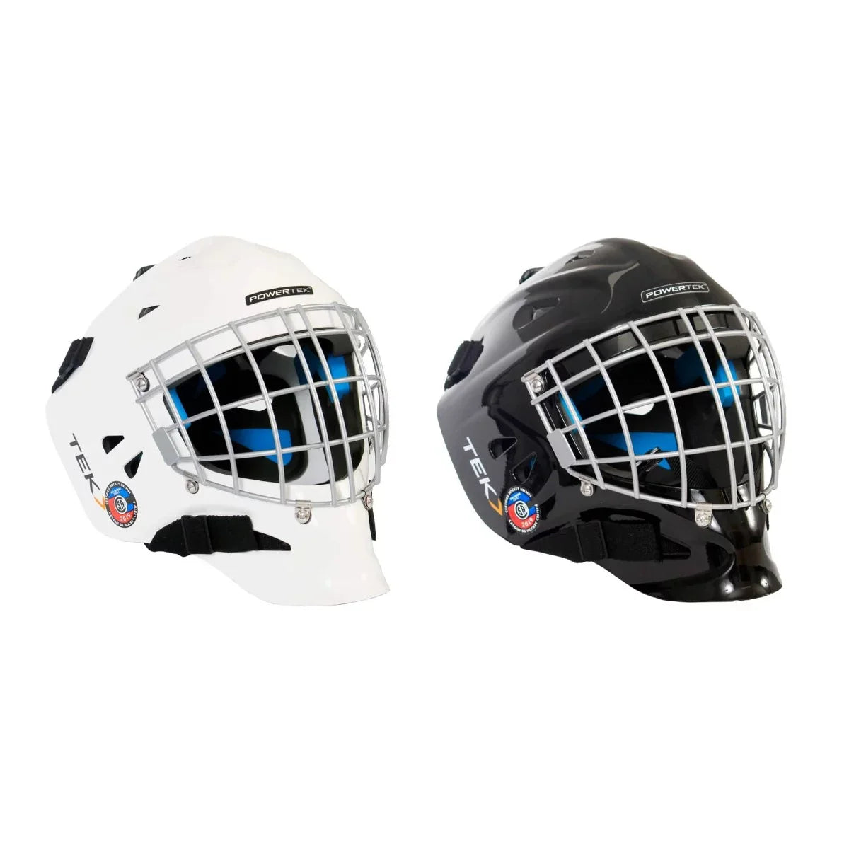 PowerTek V3.0  Ice Hockey Goalie Helmet with Cage Mask,  Approved - Senior