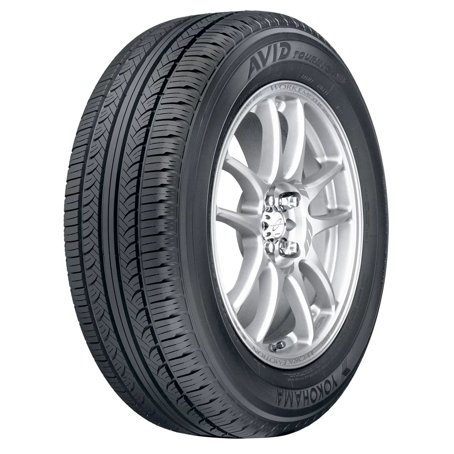 Set of 4 Yokohama Avid Touring-S 225/65R17 102T Tires Fits: 2014-23 Chevrolet Equinox , 2007-16 Honda -V -L