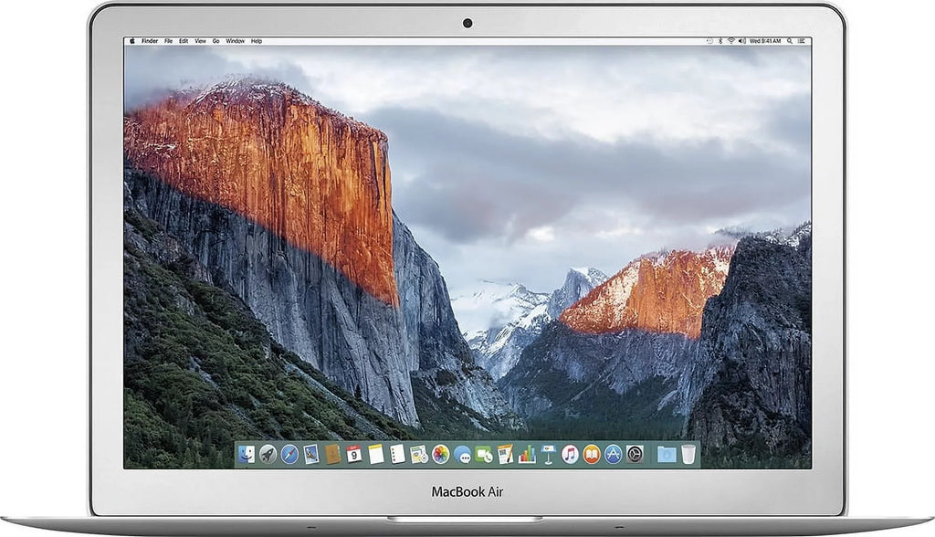 Apple MacBook Air 13-inch (i5 1.6GHz, 128GB ) (Early 2015, MJVE2LL/A) - Silver Bundle with Black Zipper Sleeve + Laptop Starter Kit + Cleaning Kit (Refurbished)