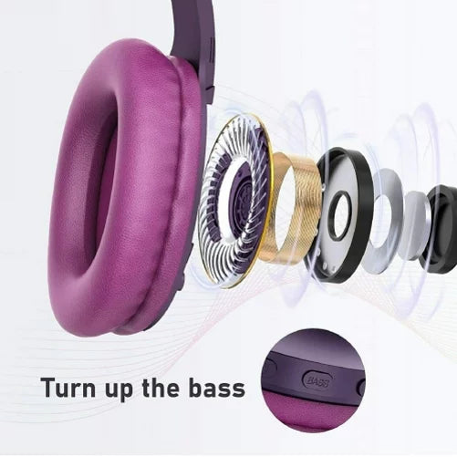 Wireless Headphones Foldable Over Ear Headset w Mic Earphones Hi-Fi Sound R5J for Samsung Galaxy Tab S6 Lite 10.4 S2 8.0 10.5 S5e 10.5 S4 10.5 S7 (2020) S 10.5 -T800 S8 Plus S21 Plus S20