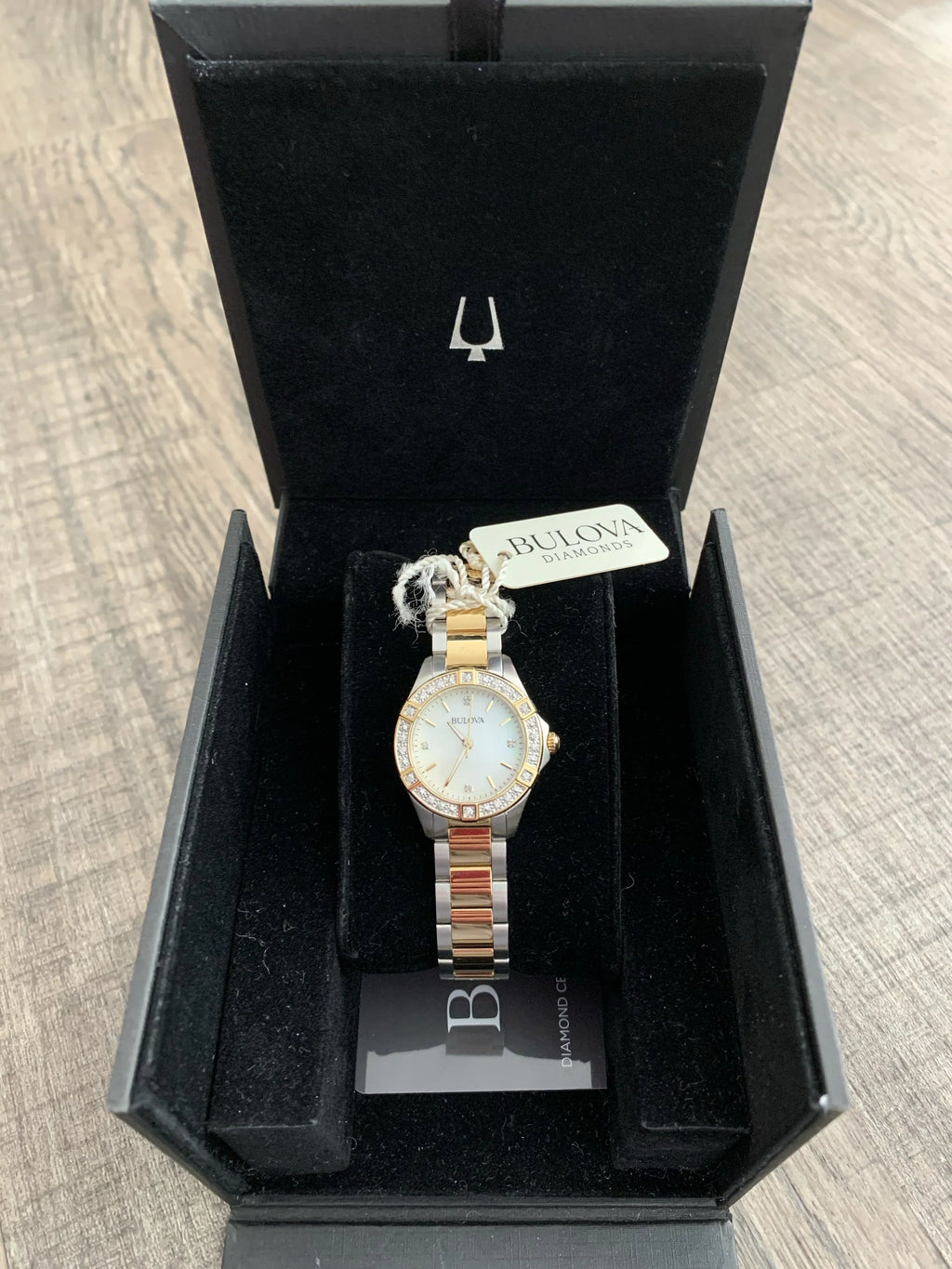 Ladies Two Tone Stainless Steel and Diamond Watch