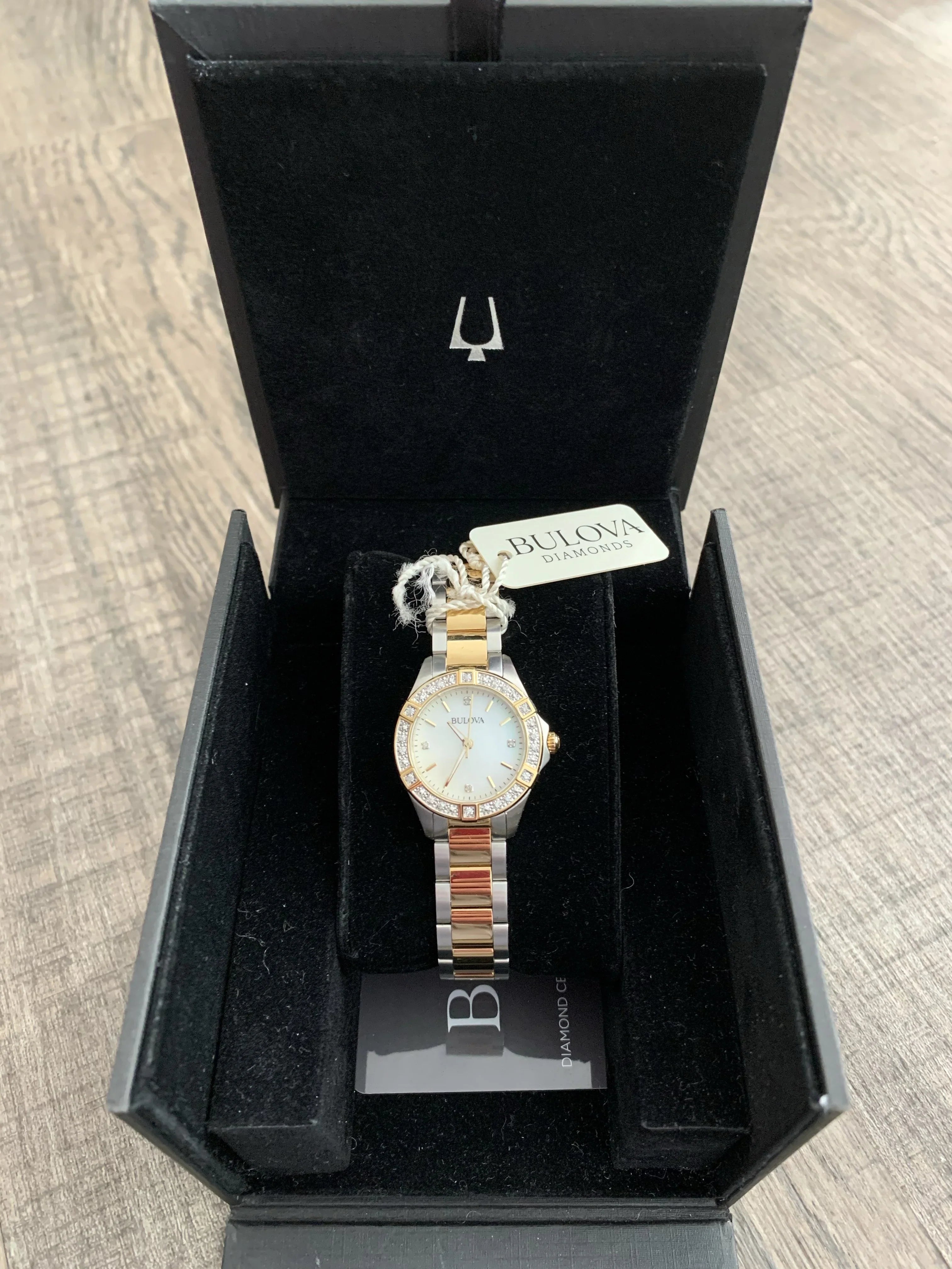 Ladies Two Tone Stainless Steel and Diamond Watch