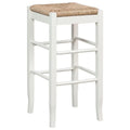 29"  Rush Stool, White