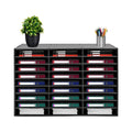 27 Slots File Sorter Literature Organizer Mail Paper Storage Holder Open Design
