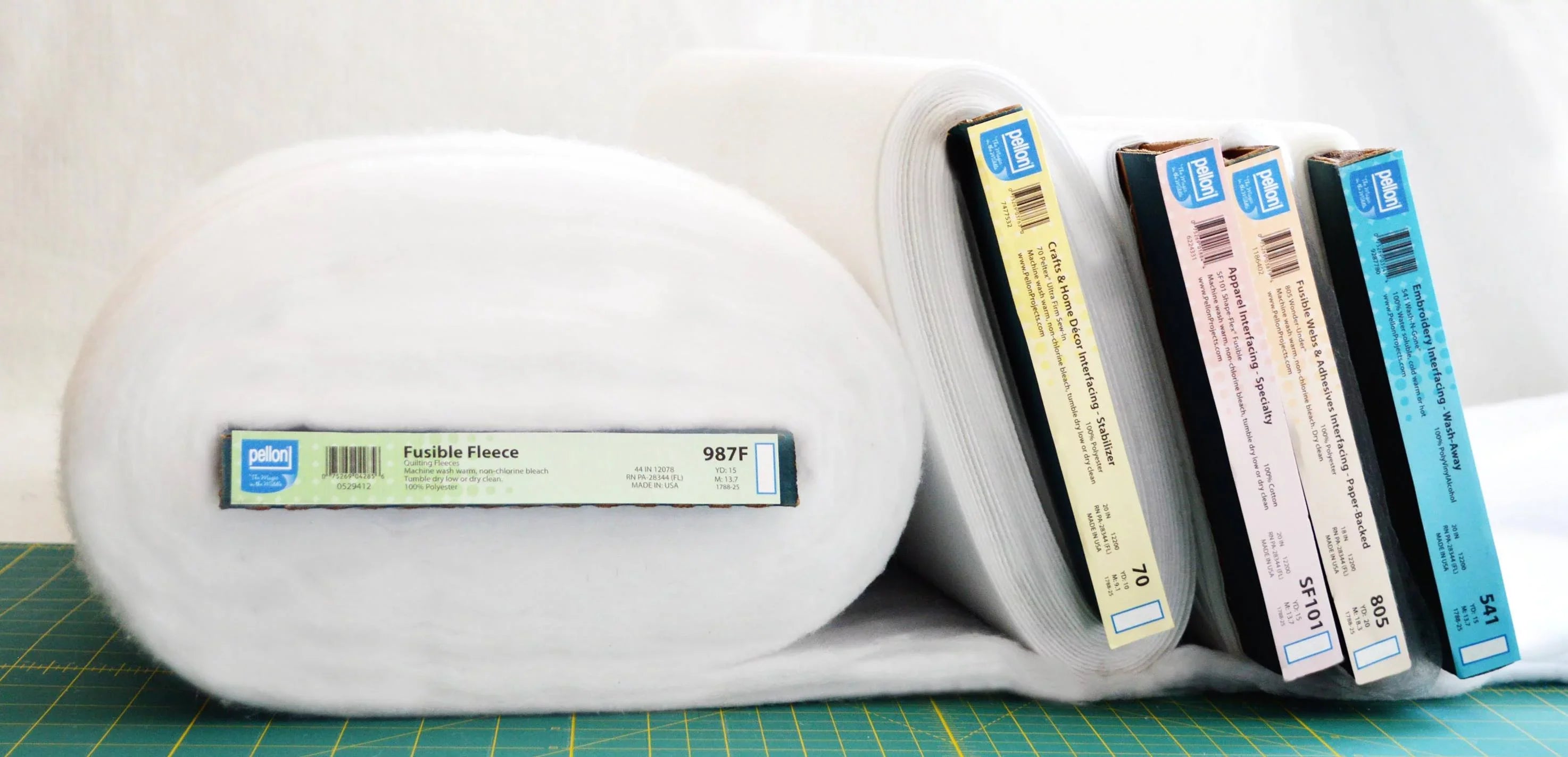 Pellon 808 Craft-Fuse Fabric Stabilizer, White. 20" x 20 Yards by the Bolt