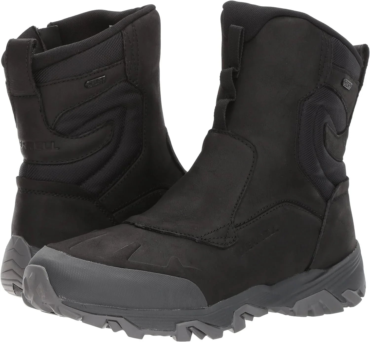 Merrell Men's  + 8" Zip Polar Waterproof Snow Boot, Black, 7 M