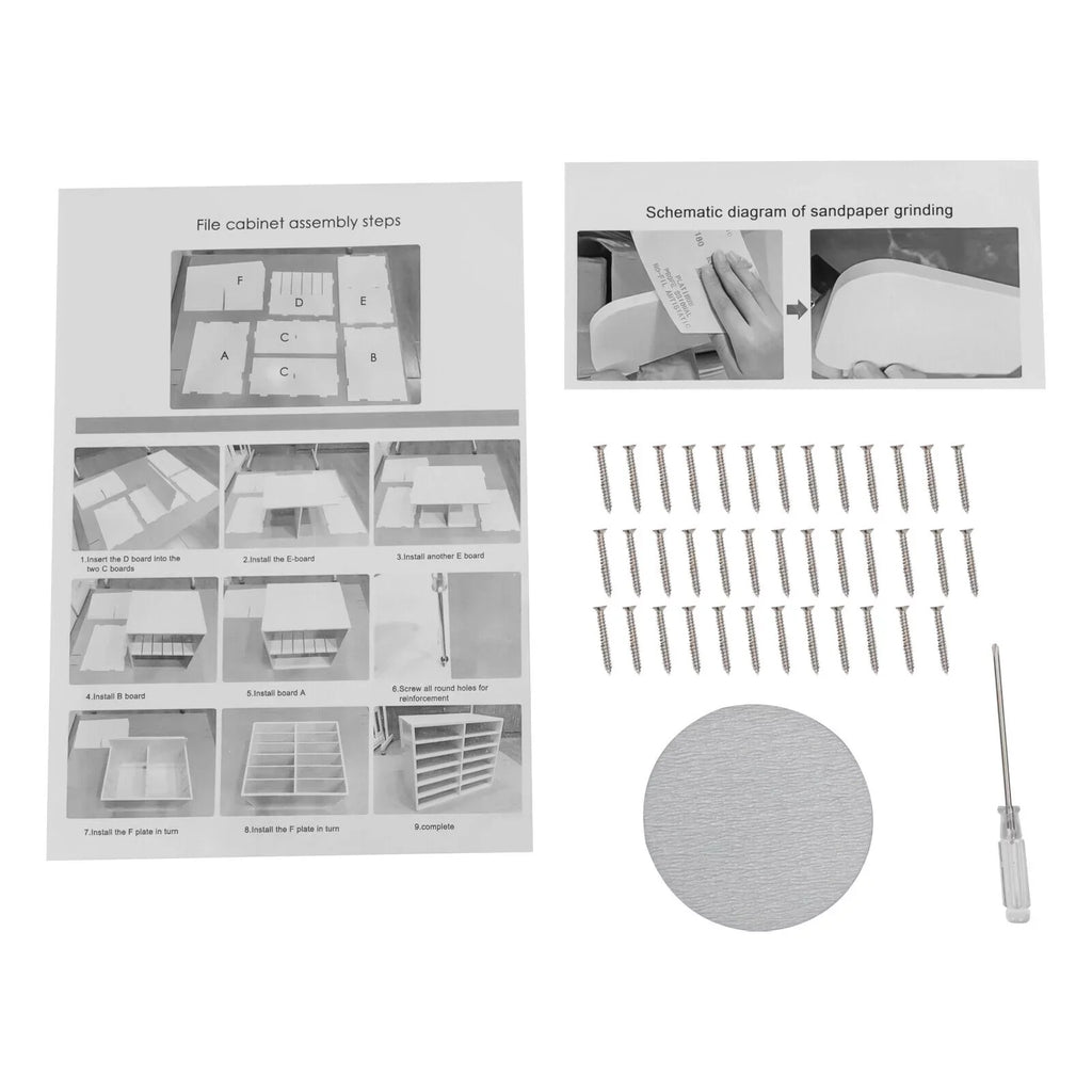 27 Slots File Sorter Literature Organizer Mail Paper Storage Holder Open Design