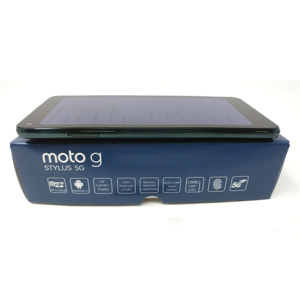 Open Box Motorola Moto G Stylus 5G 2021 128GB XT2131-3 Unlocked 6.8" 4GB  Phone - Cosmic Emerald