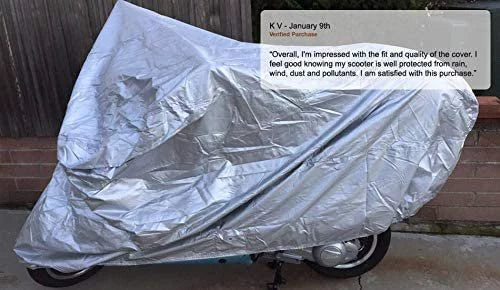 Weatherproof Motorcycle Cover Compatible With 2017 Moto Guzzi V7 Ii Stone Abs Grigio Intenso - Outdoor & Indoor - Protect From Rain Water, Snow, Sun - Securing Straps - Durable Material - Storage Bag