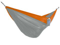 The Hamptons Collection 128" Gray and Orange Heavy Duty Lightweight Traveler’s Nylon Hammock