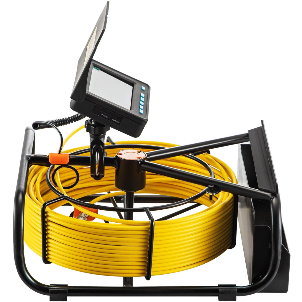 Sewer Camera 32.8FT Cable Pipeline Inspection Camera 4.3 in.   Monitor Pipe Camera Screen Waterproof IP68 Duct Inspection Camera with 6PCS LEDs 8500MAH Lithium Battery,  Function 10M