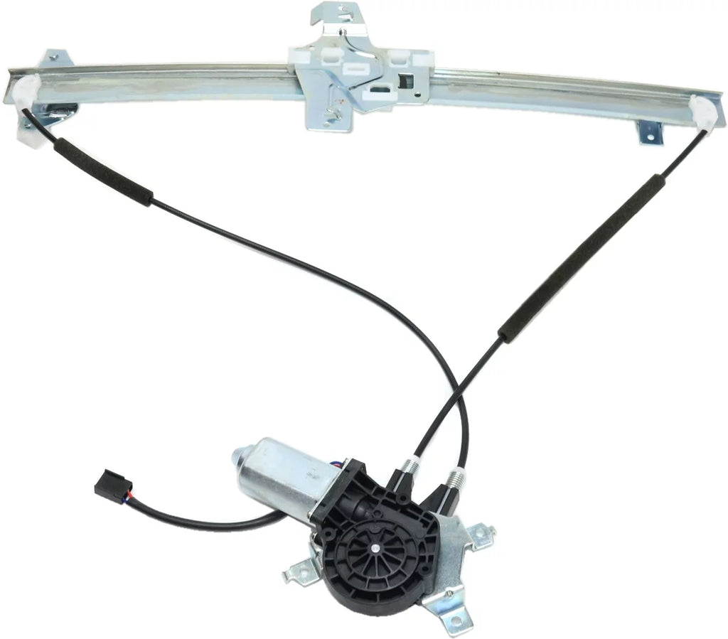 Window Regulator For 1992-2002 Ford E-350 Econoline Club Wagon 1992-1998 Front, Right Passenger Extended Van Standard Cutaway Cargo Stripped Chassis Power With Motor
