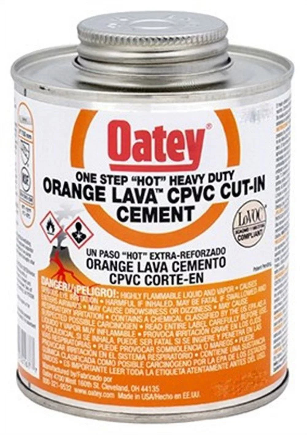 32166 8OZ Orange Lav  Cement