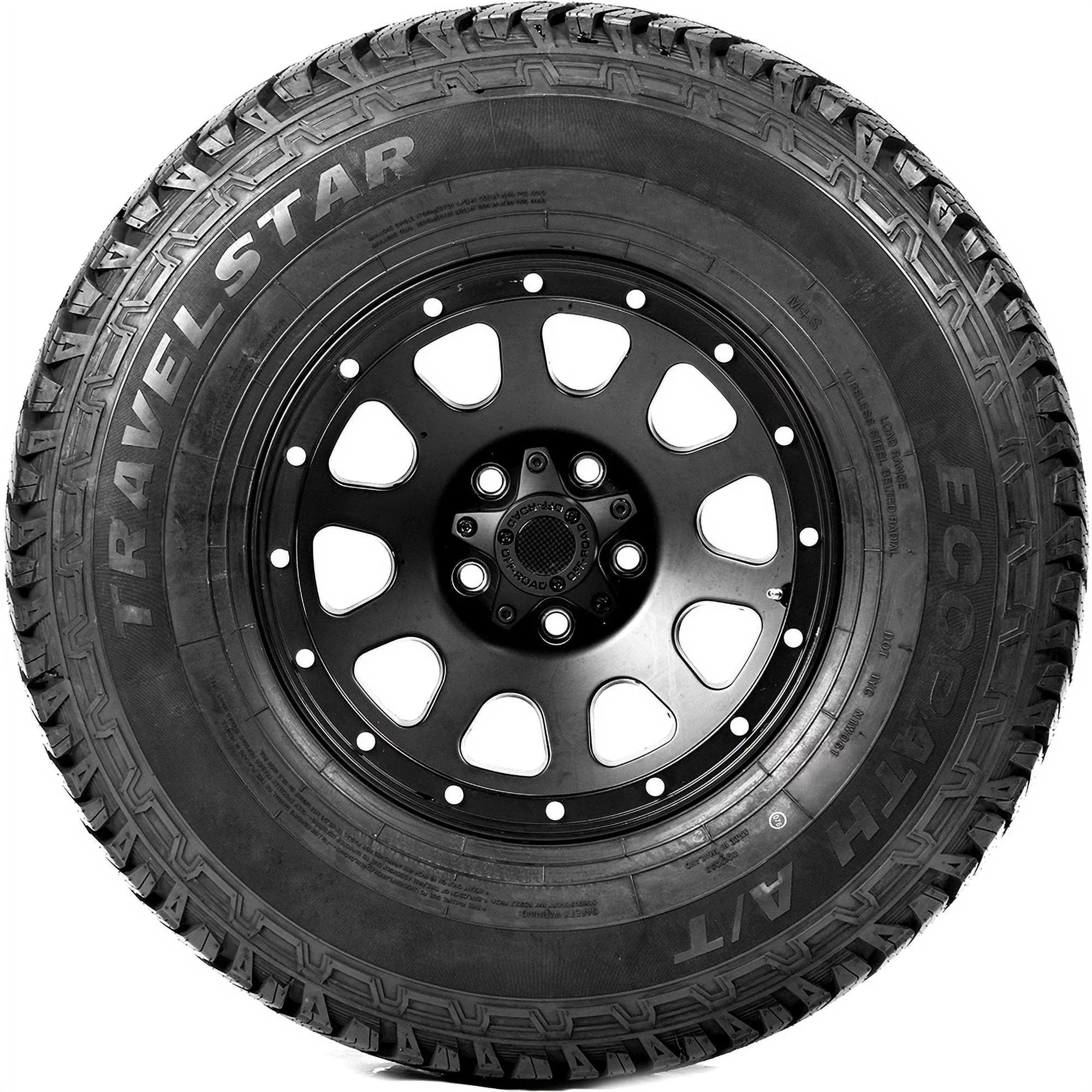 Set of 4 () Travelstar Ecopath A/T  245/75R16 Load E 10 Ply  All Terrain Tires Fits: 2015 Toyota Tacoma  Pro, 1995-2002 Chevrolet Tahoe