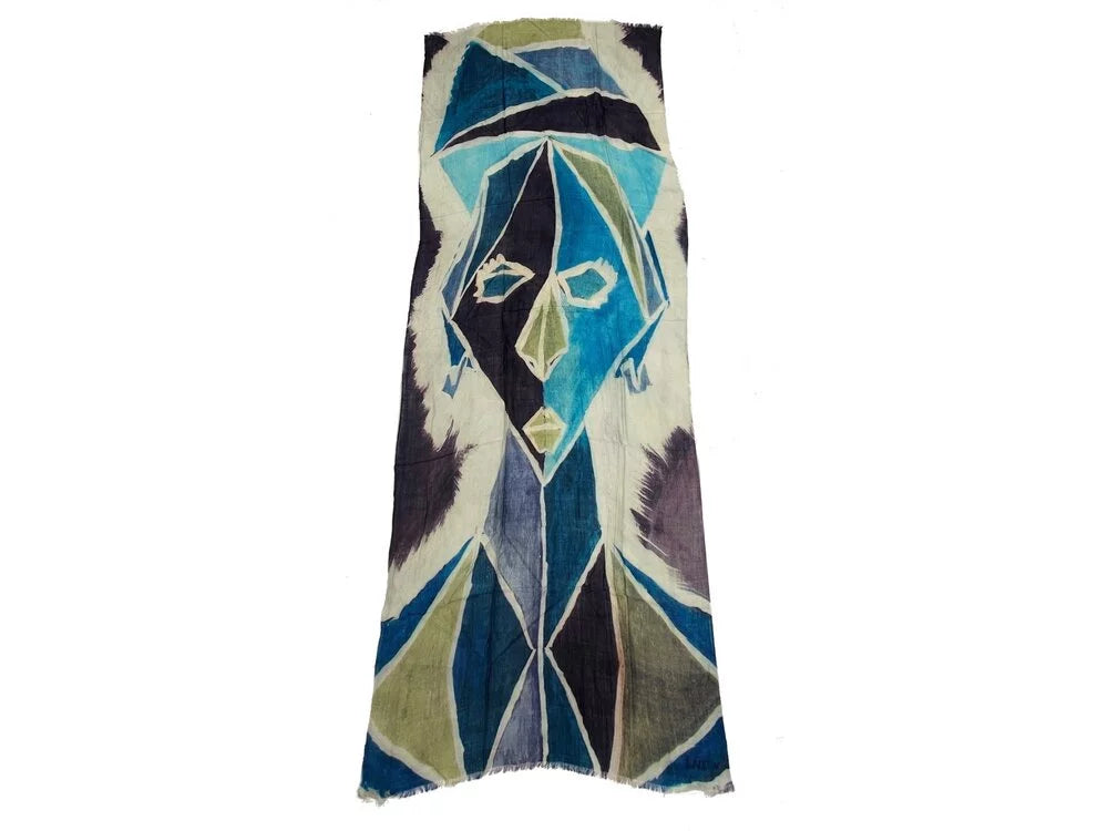 Mama Blue - Cashmere/Wool Blend Scarf for Adult Women by James Paul Cheung