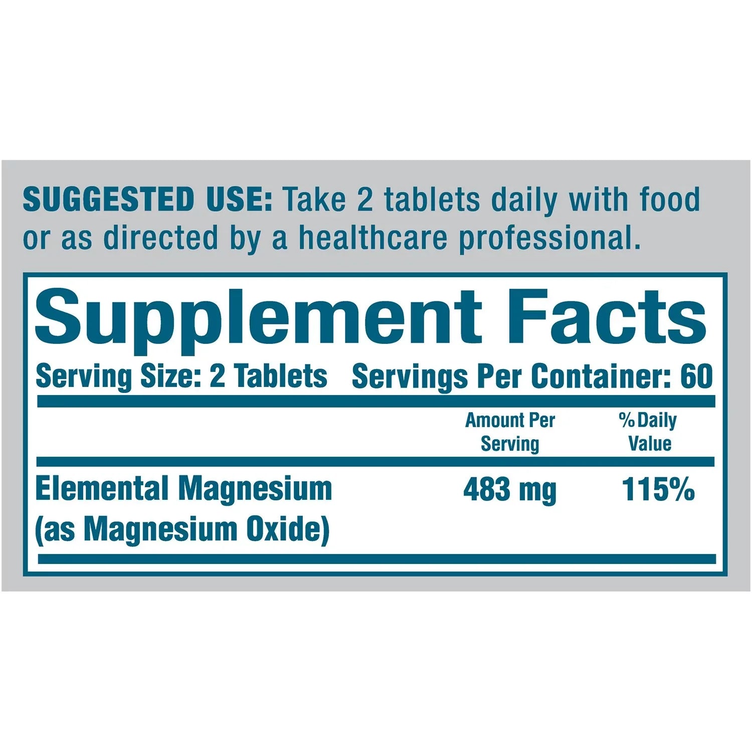 MagOx 400 Magnesium Oxide Dietary Supplement 120 Tablets Sugar and Gluten free Pack of 6