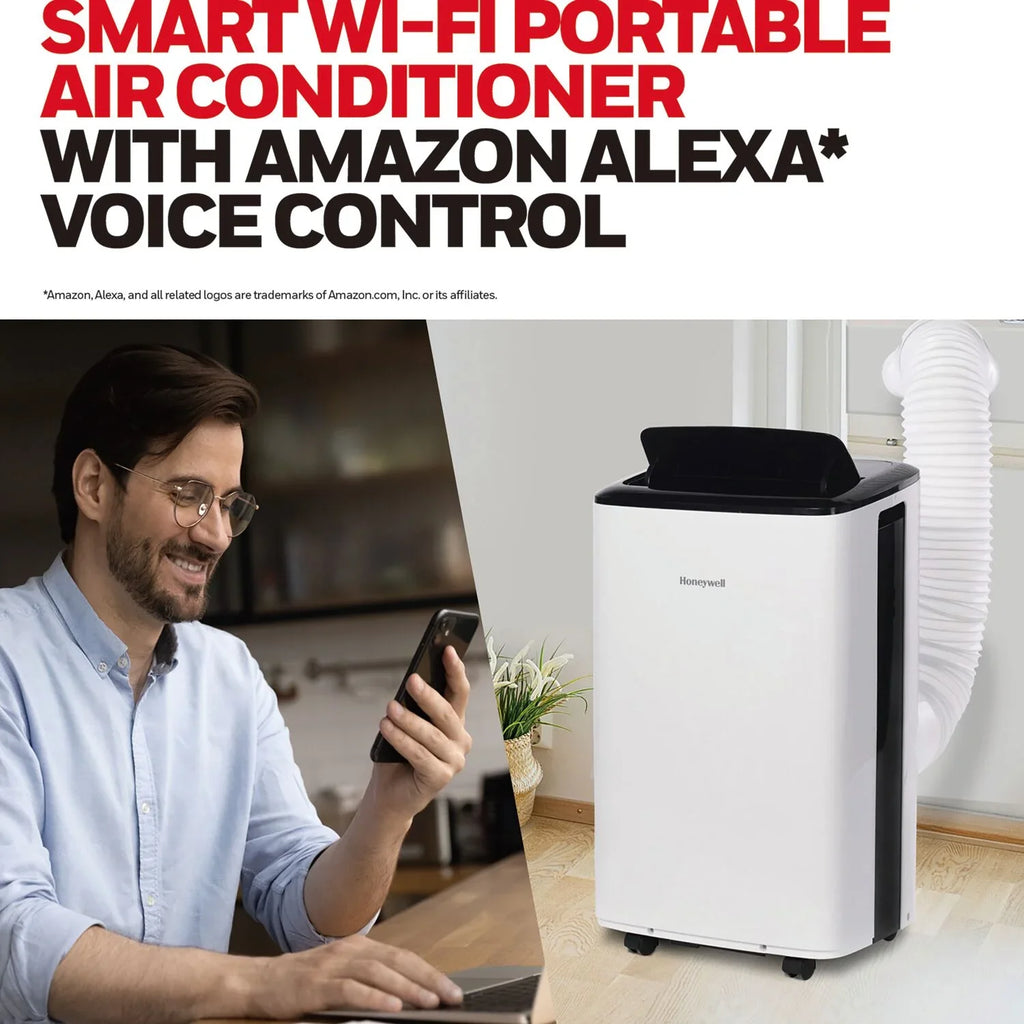 Honeywell 10,000  Smart WiFi Portable Air Conditioner & Dehumidifier with Voice Control, HF0CESVWK6