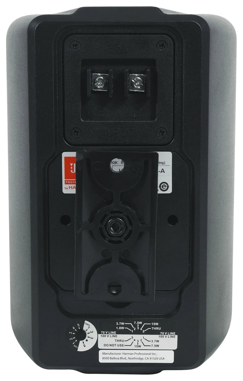 (6)  Control 23-1 Black 3" Indoor/Outdoor 70v Commercial Wall Speakers + Amp