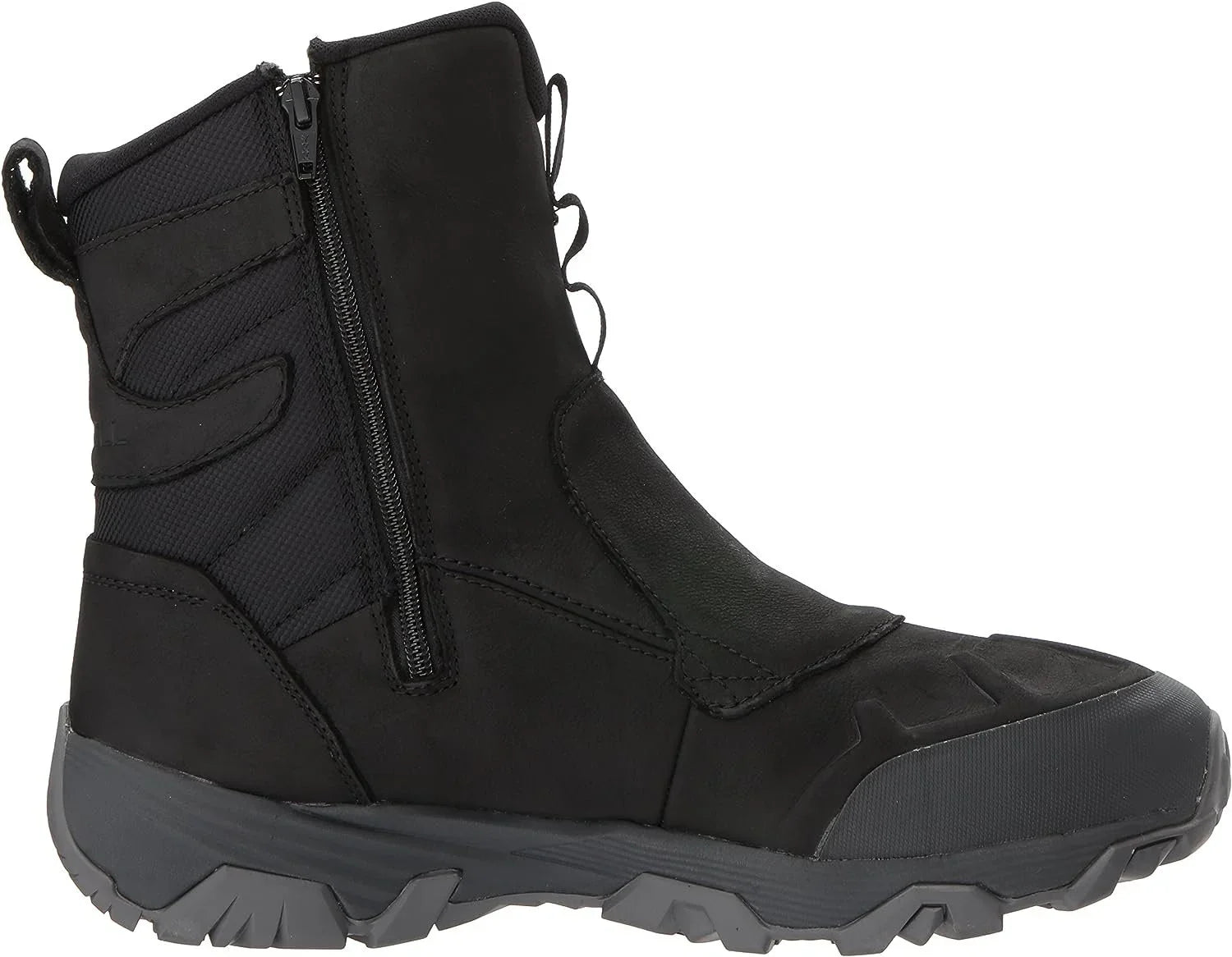 Merrell Men's  + 8" Zip Polar Waterproof Snow Boot, Black, 7 M
