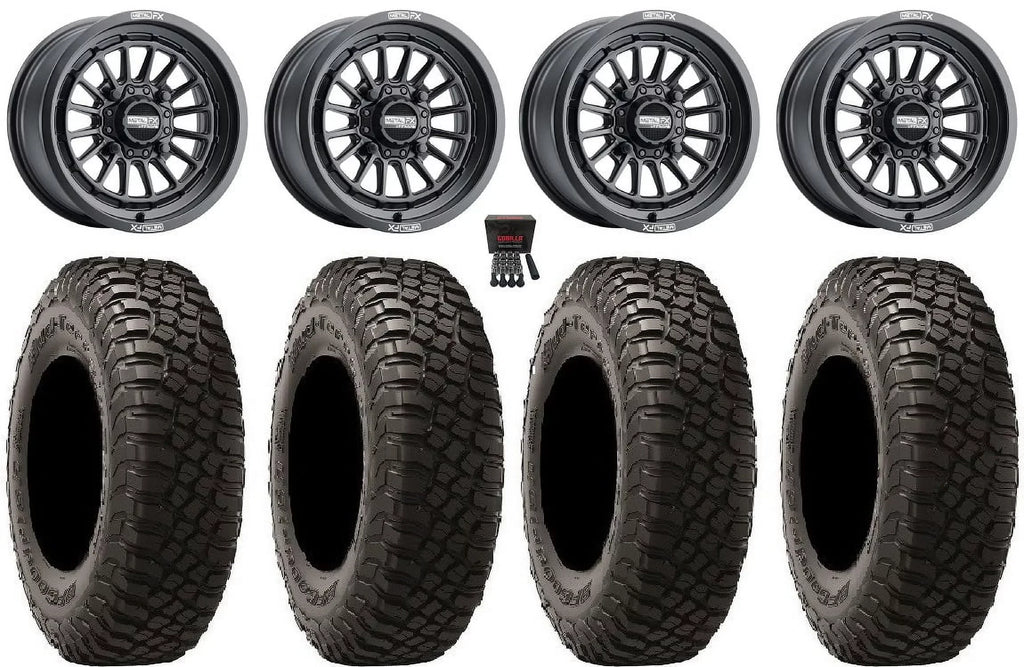 MetalFX Delta 15" Wheels Black 35"  KM3 Tires Polaris   1000 /   / Ranger  900/1000