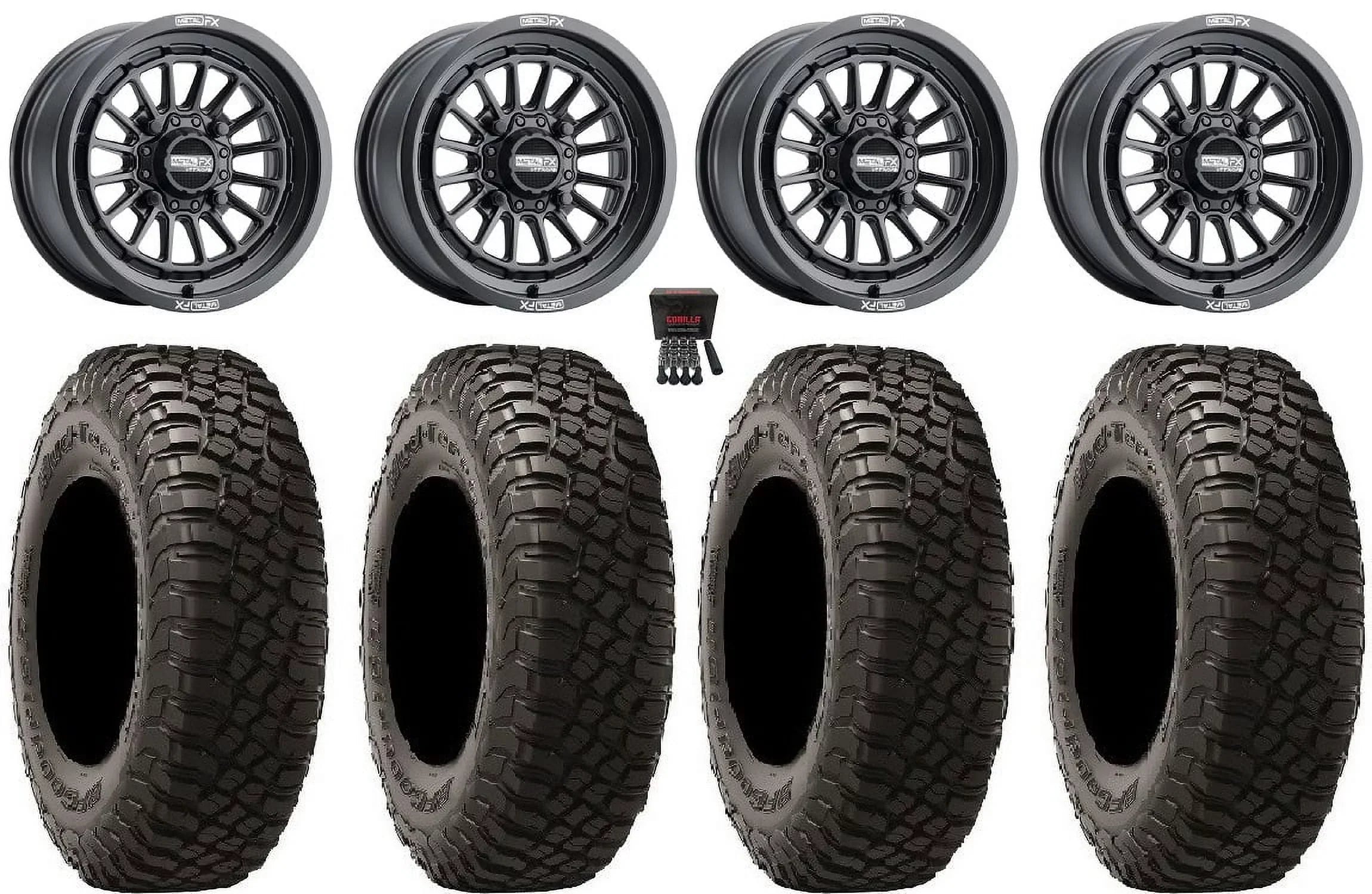 MetalFX Delta 15" Wheels Black 35"  KM3 Tires Polaris   1000 /   / Ranger  900/1000