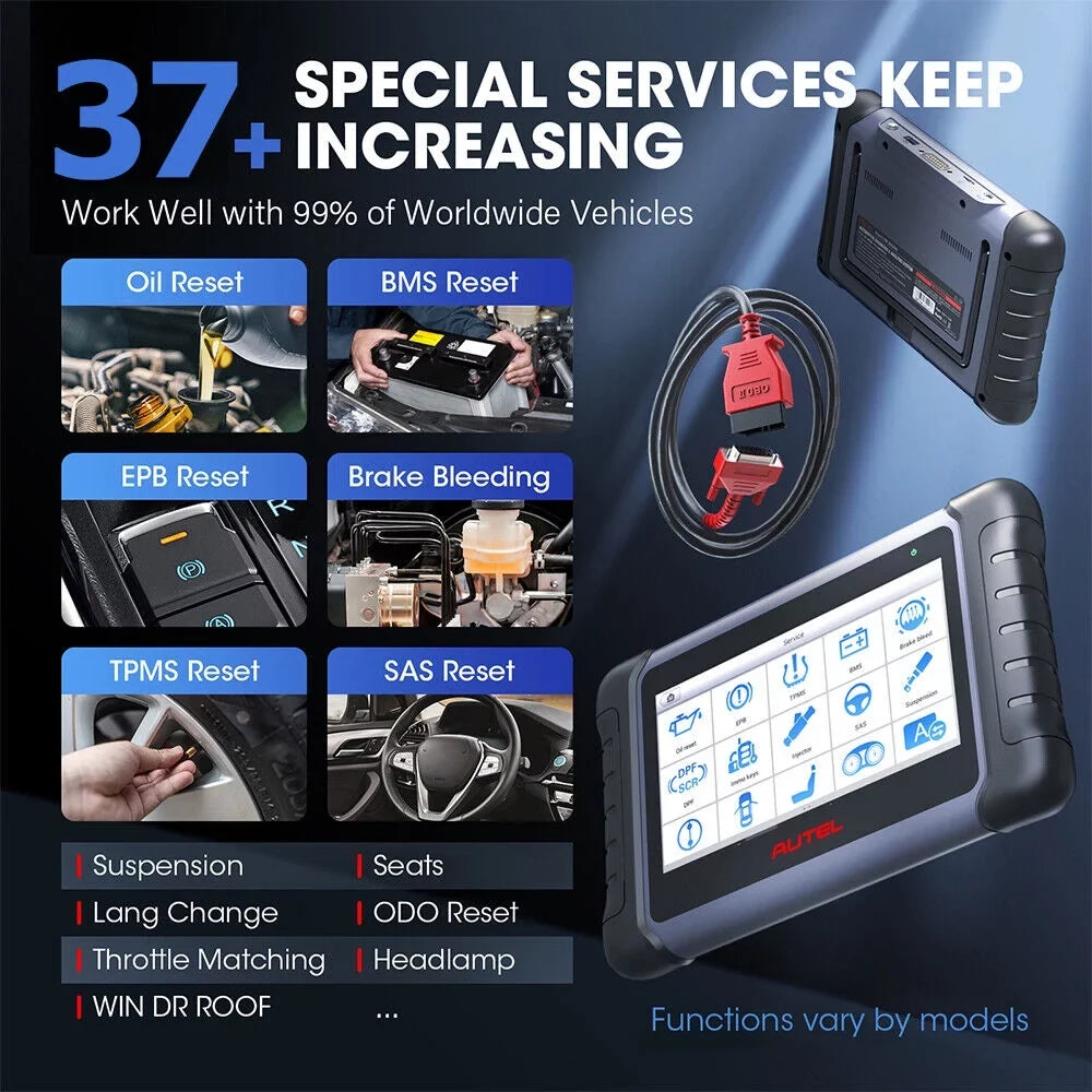 Autel MaxiCOM MK808S OBD2 Scanner Car Diagnostic Code Reader 28+ Service, Active Test, All System Diagnosis,  Autoauth Updated of MaxiCheck MX808 MK808