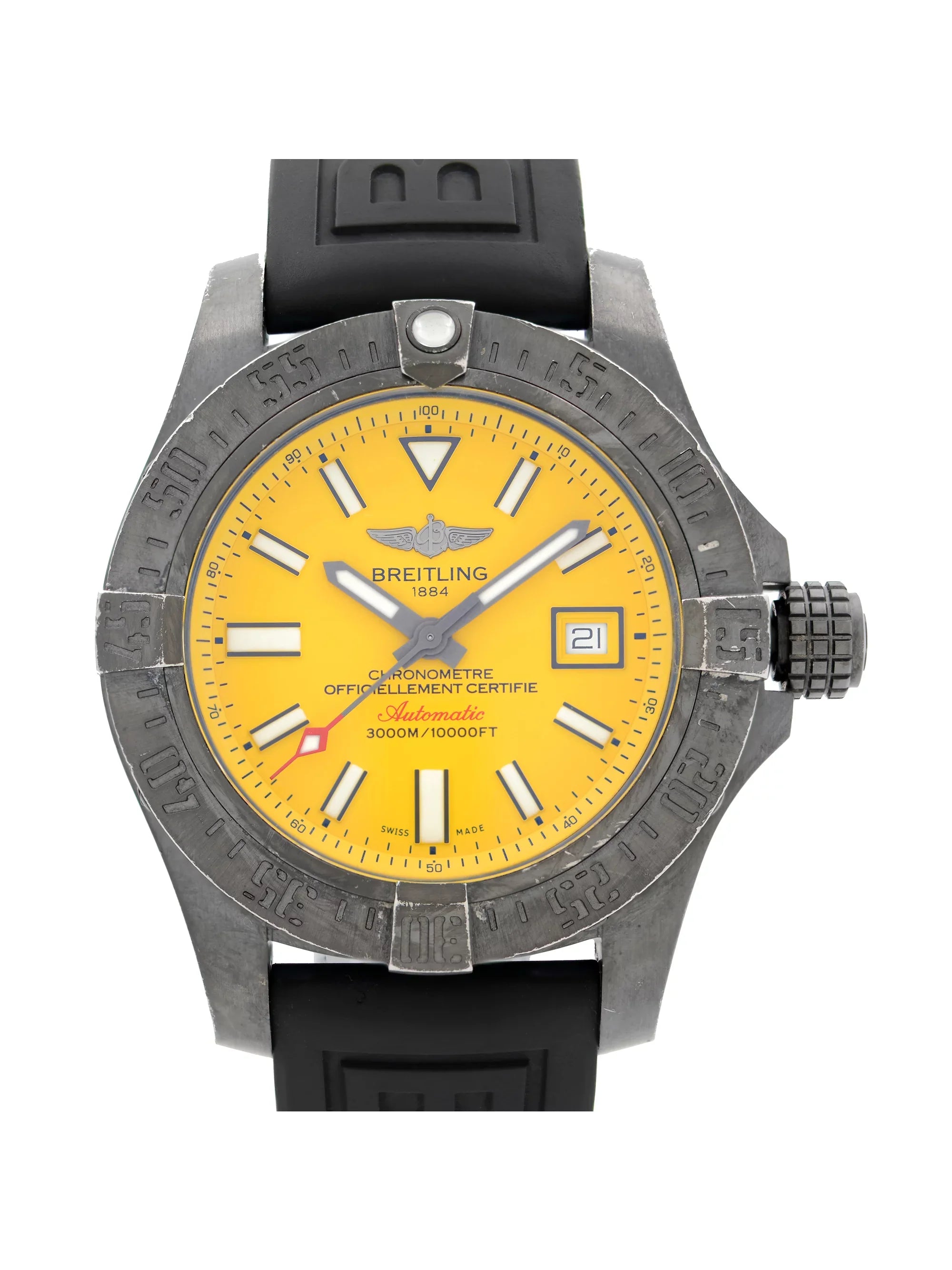 Breitling Avenger  Seawolf Black Steel Automatic Mens Watch M17331E2/I530-153S