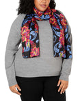 Echo Giving Me Butterflies Silk Scarf (Black/Multi, One Size)