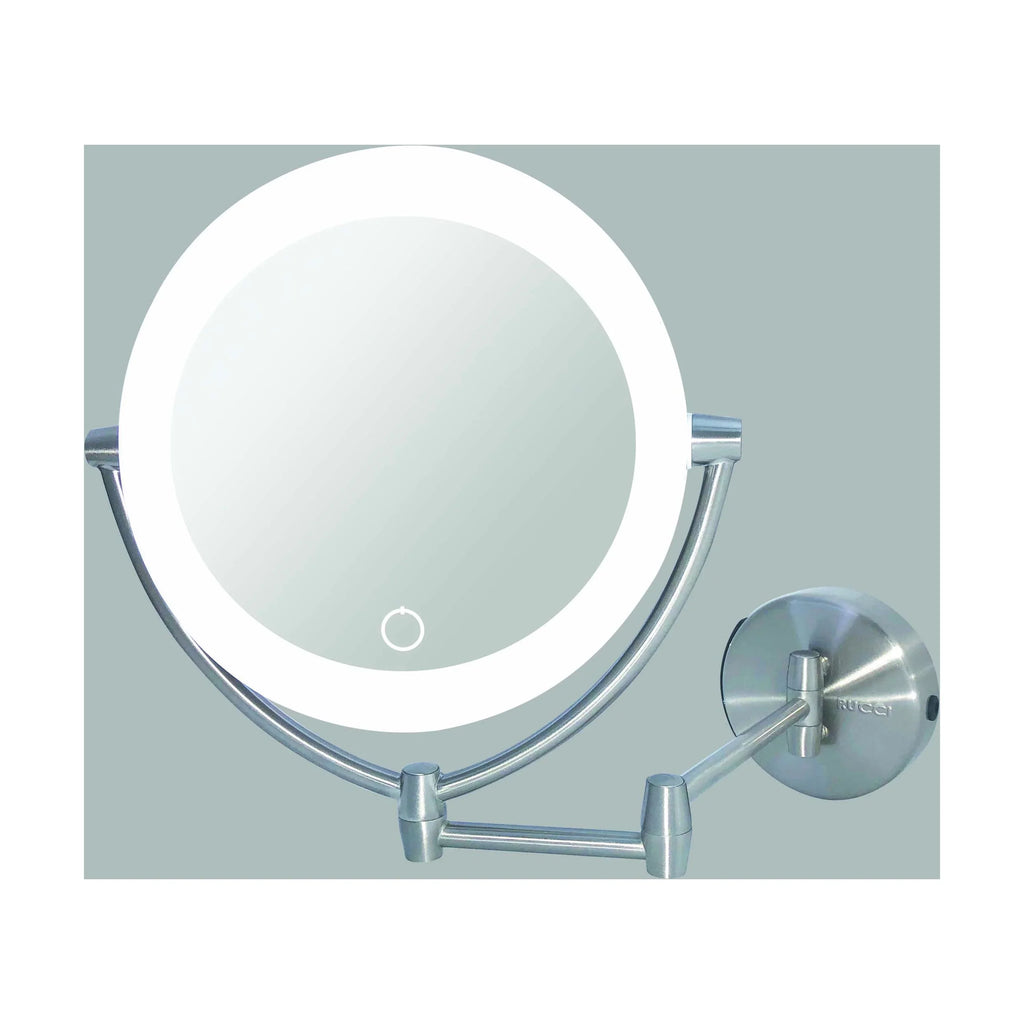 Rucci M1000 13.5 in. 1x & 10x Magnifying Lighted Makeup Vanity Mirror with 3 Touch, 3 Tones,  Adapter & Battery