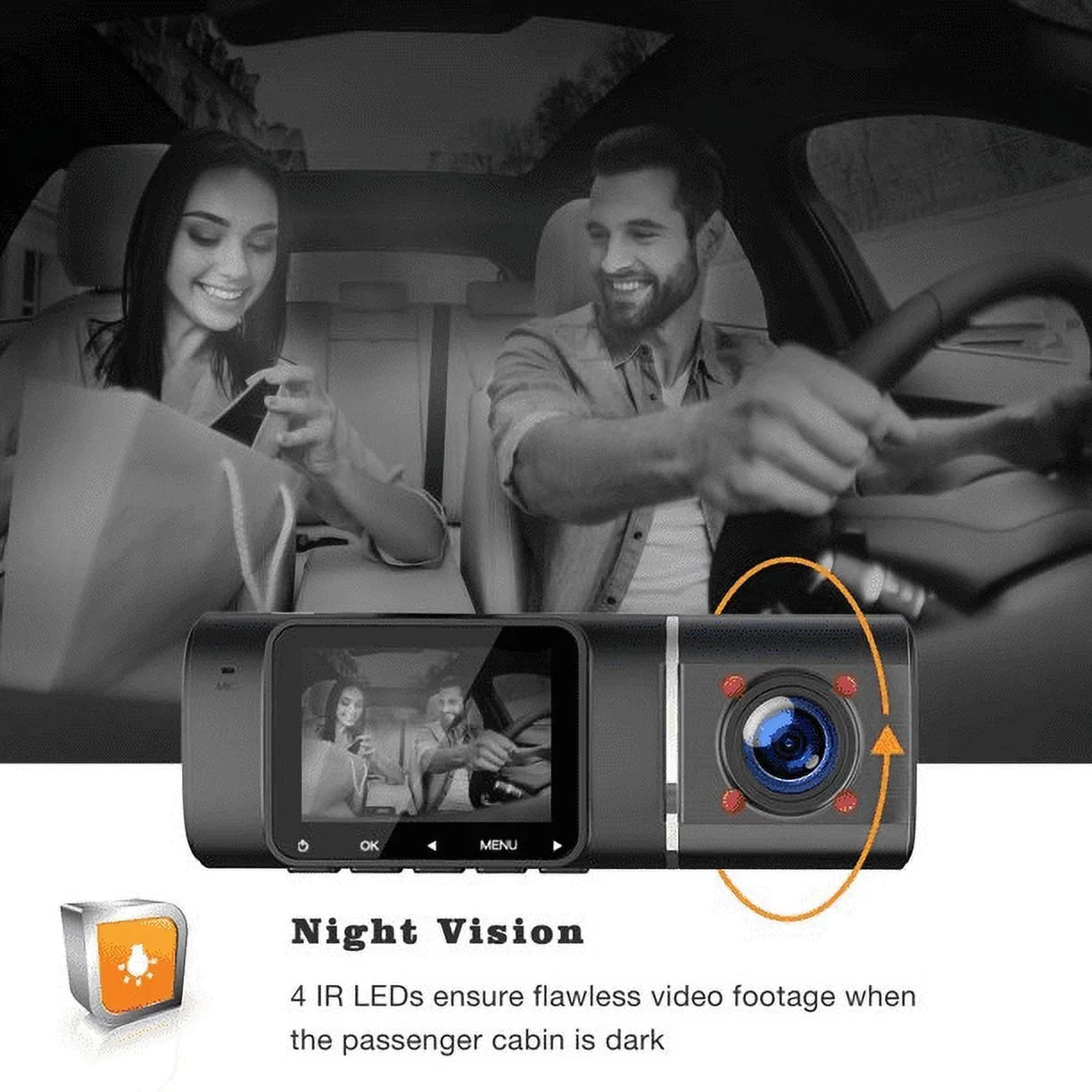 Dash Cam 1080P  1.5 Inch  Display Car Camera , Night Vision Car Camera ,Parking Mode, G-Sensor, Loop Recording,