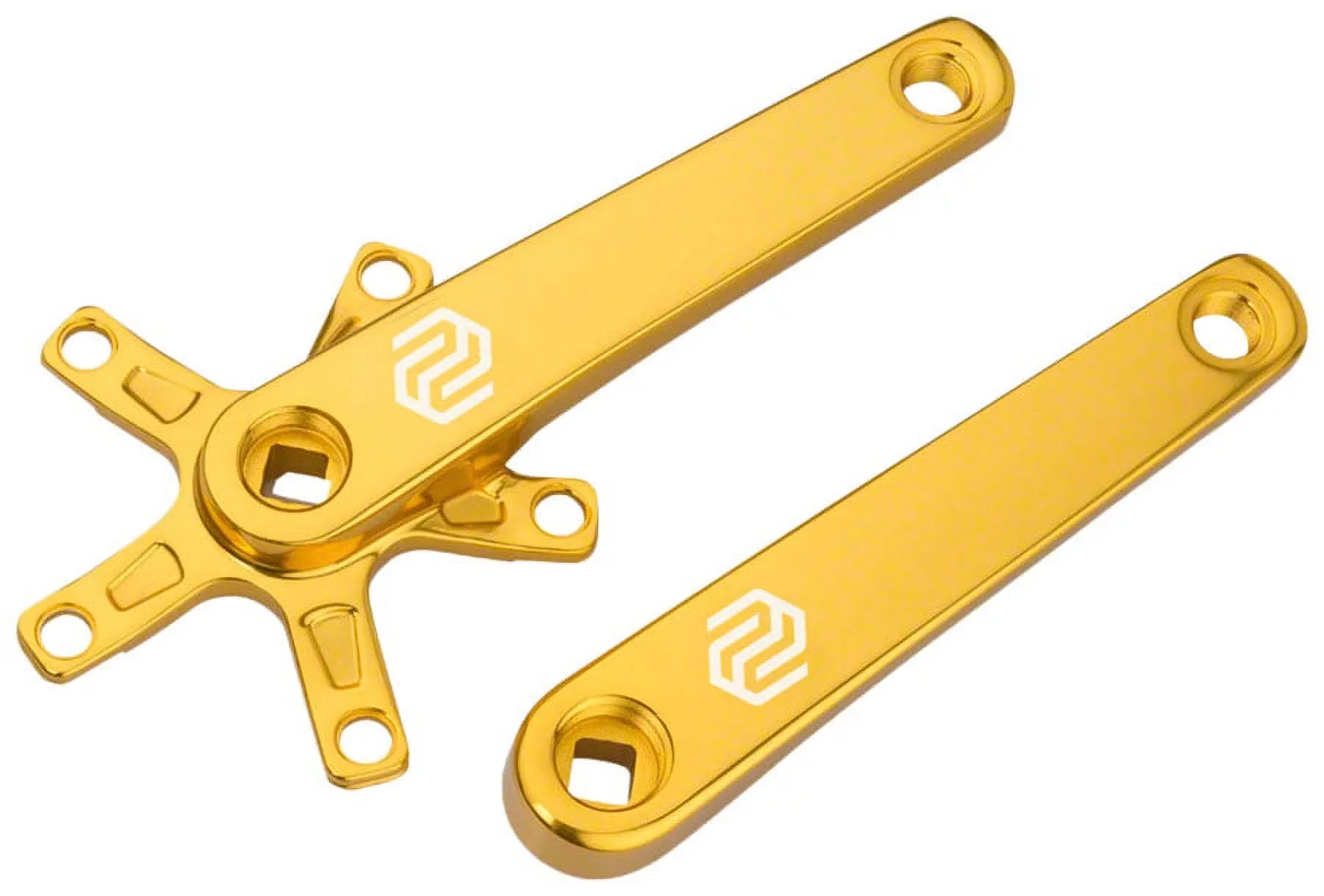 Promax -1 Crank Arm Set - 140mm, Square Taper  Spindle Interface, 110mm , Gold