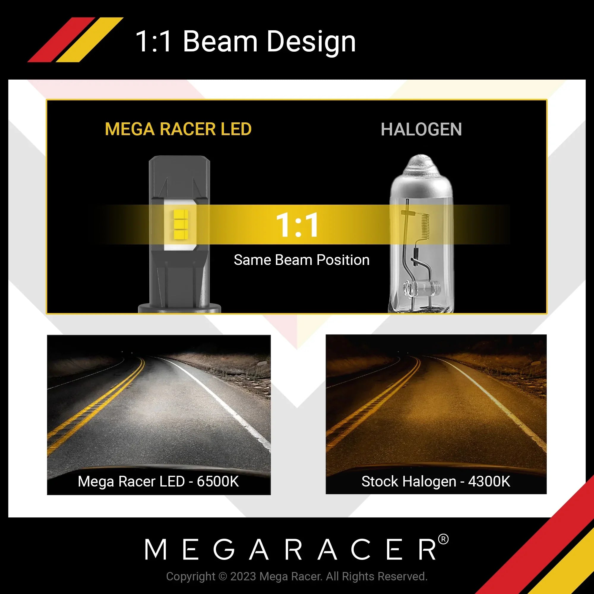 Mega Racer Mercedes-Benz E350 Wireless H11 H8 H9 H16  Headlight Bulbs 6500K Cool White 12V 50W 12000LM Mercedes-Benz E350 2006 2007 2008 2009 2010 2011 2012 06 - 12 Fog Light Automotive Replacement