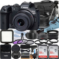 Canon  R7 Mirrorless Camera with -S 18-45mm Lens + Mount Adapter + 2 Pack SanDisk 32GB Memory Card + Case + ZeeTech Accessory