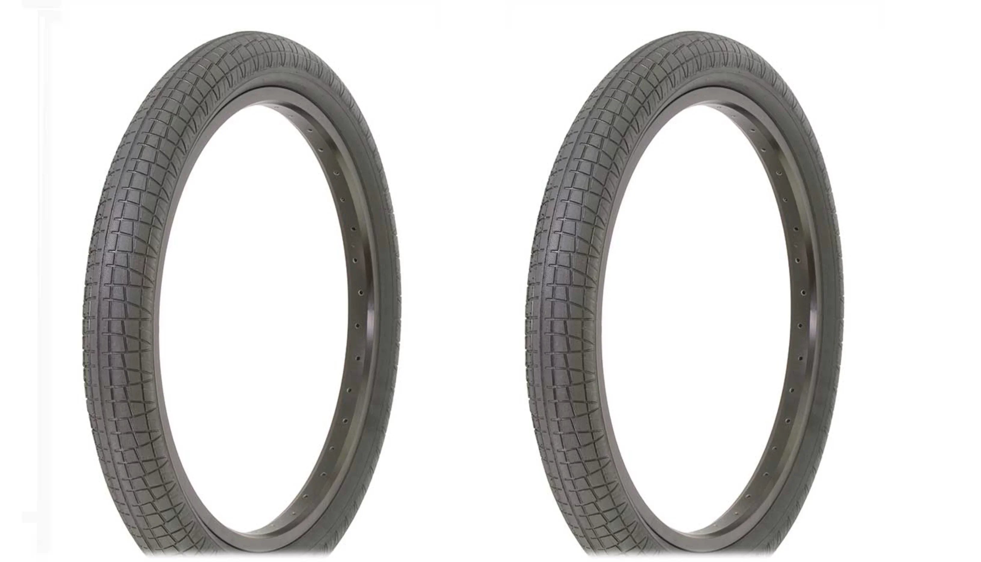 Two Bike Tire 20 x 2.30 Black/Black Side Wall -2128 Bicycle tire.