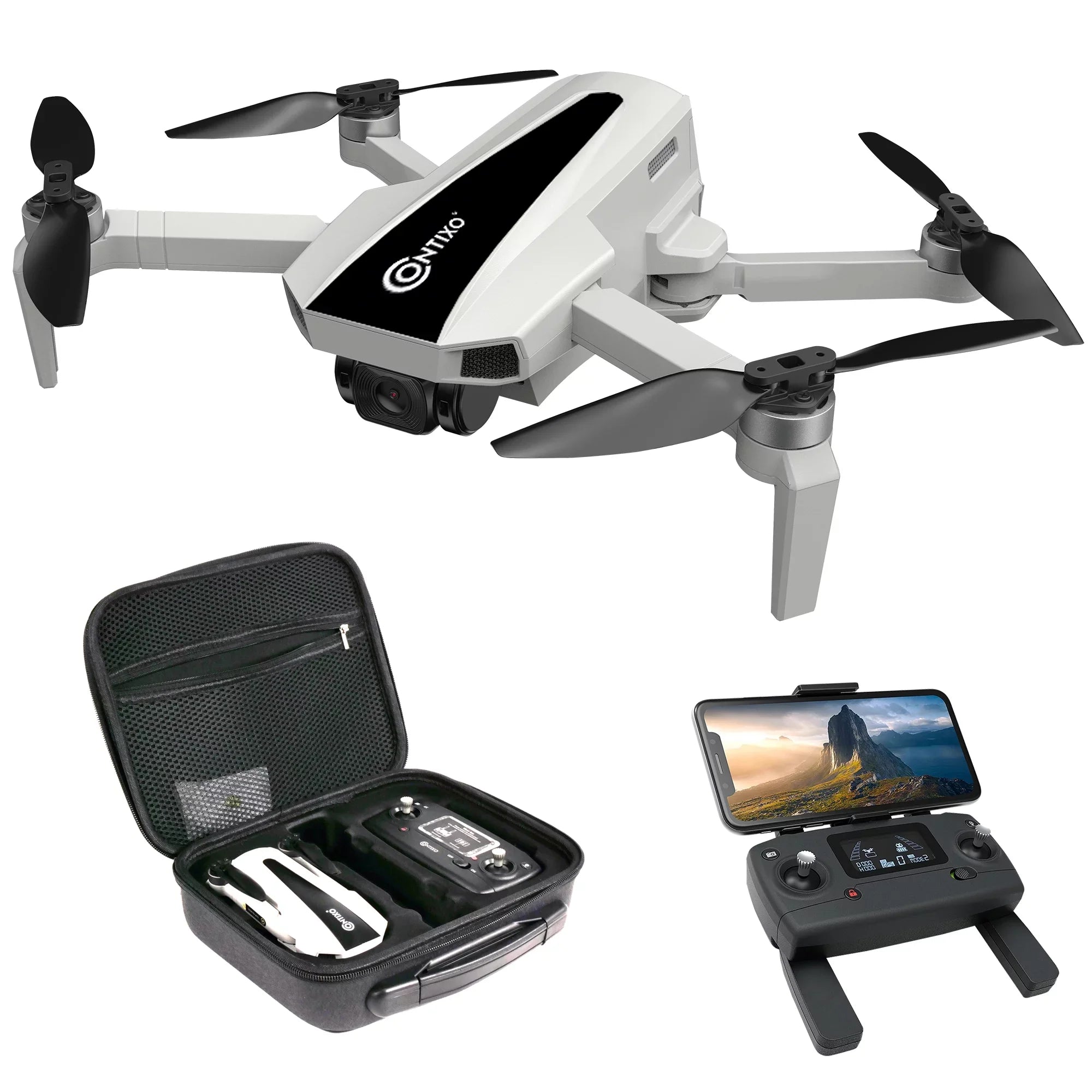 Drone Contixo F31 Pro Foldable  with 2.5K Wifi Camera,  Quadcopter for Adults and Beginners