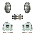 Transit Auto Rear Disc Brake Caliper Coated Rotors And Ceramic Pads Kit For 2012 Ram C/V With Dual Piston Front -100691N