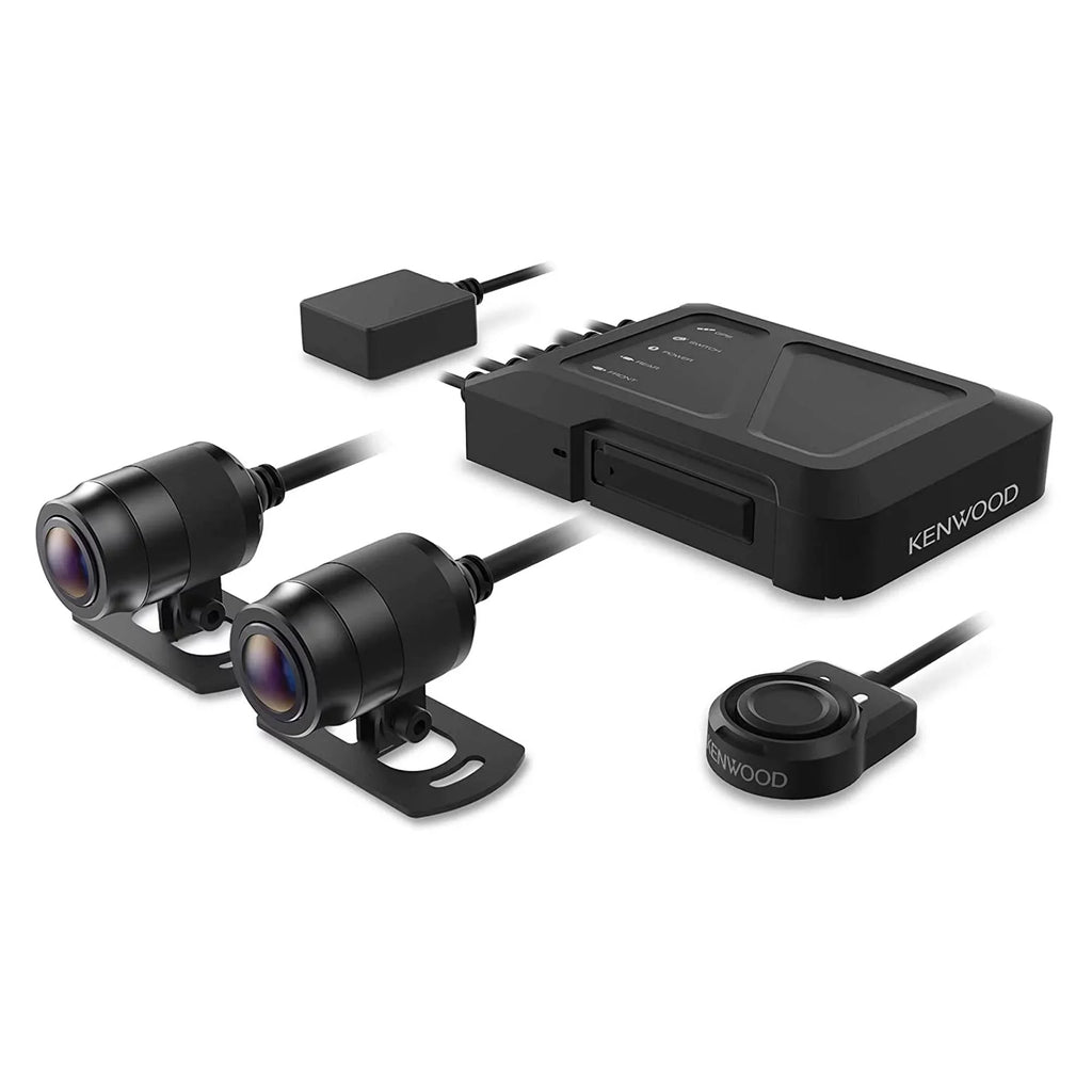 Kenwood -RF200WD Motorsports  Dash Cam with  and Rear-View Camera with a Kenwood -RFCC300 9ft (3m) Extensional Cable